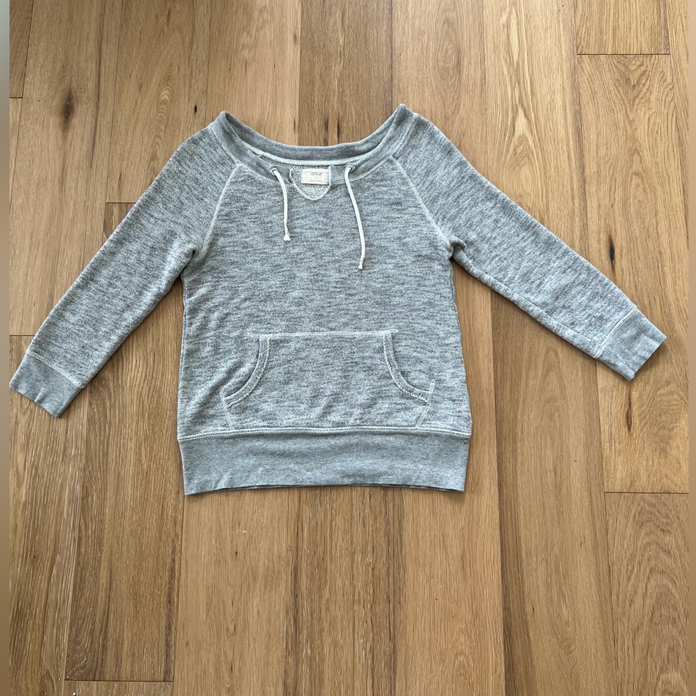 Aerie 3/4 sleeve wide neck sweatshirt - Size Small